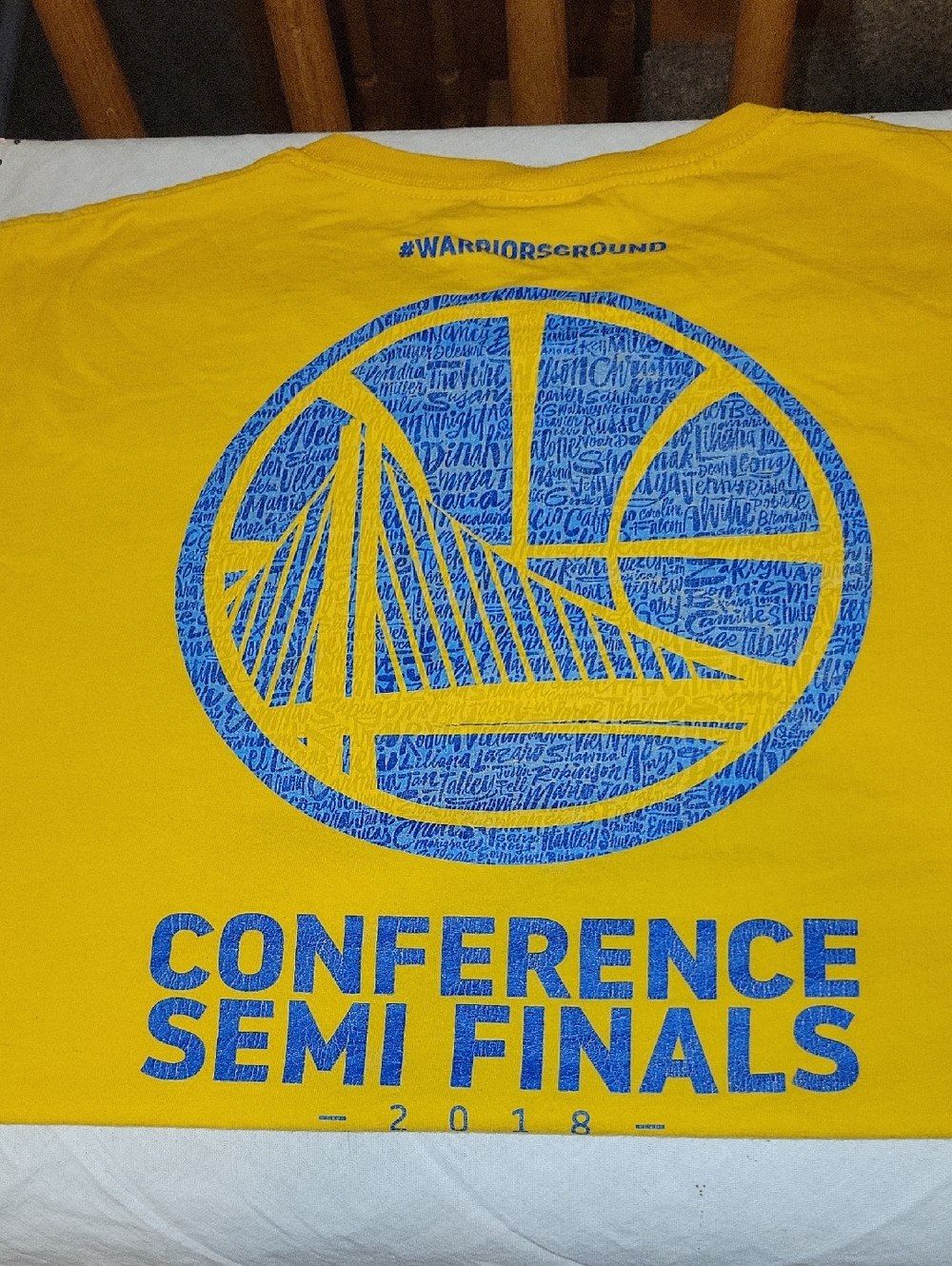 Golden State Warriors 2018 Conference Semi Finals Yellow Tee